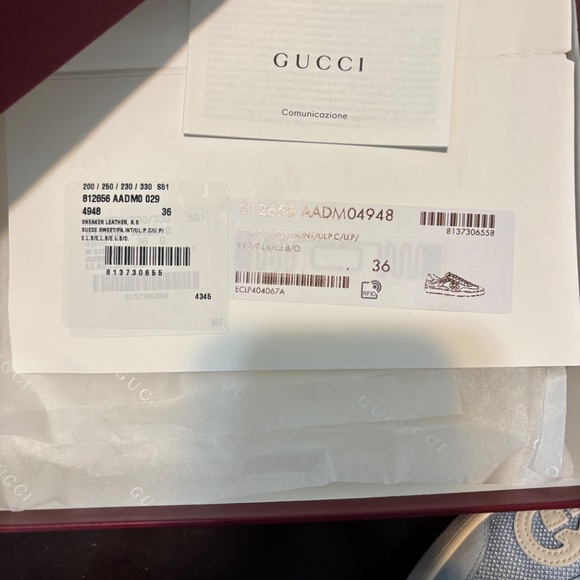 Women Gucci Shoes. (2025) Size 6.5 Blue with receipt - Picture 5 of 9